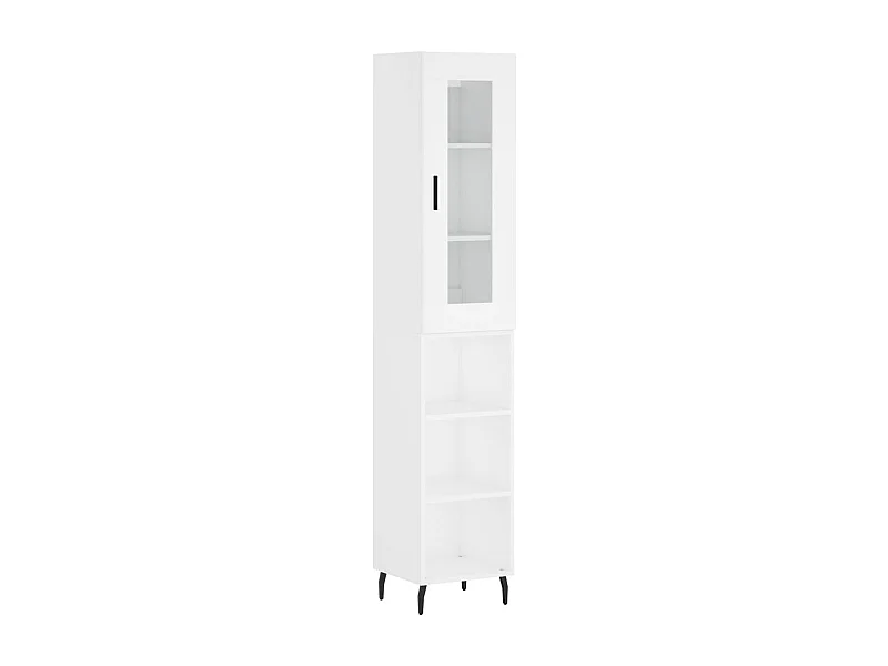 bahut commode armoire bois blanche 34.5 x 34 x 180 cm 02_0032339