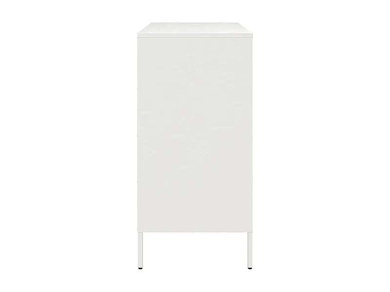 Aparador buffet cómoda armario mueble organizador cocina salón salón 68 x 39 x 79 cm acero blanco 02_0030393