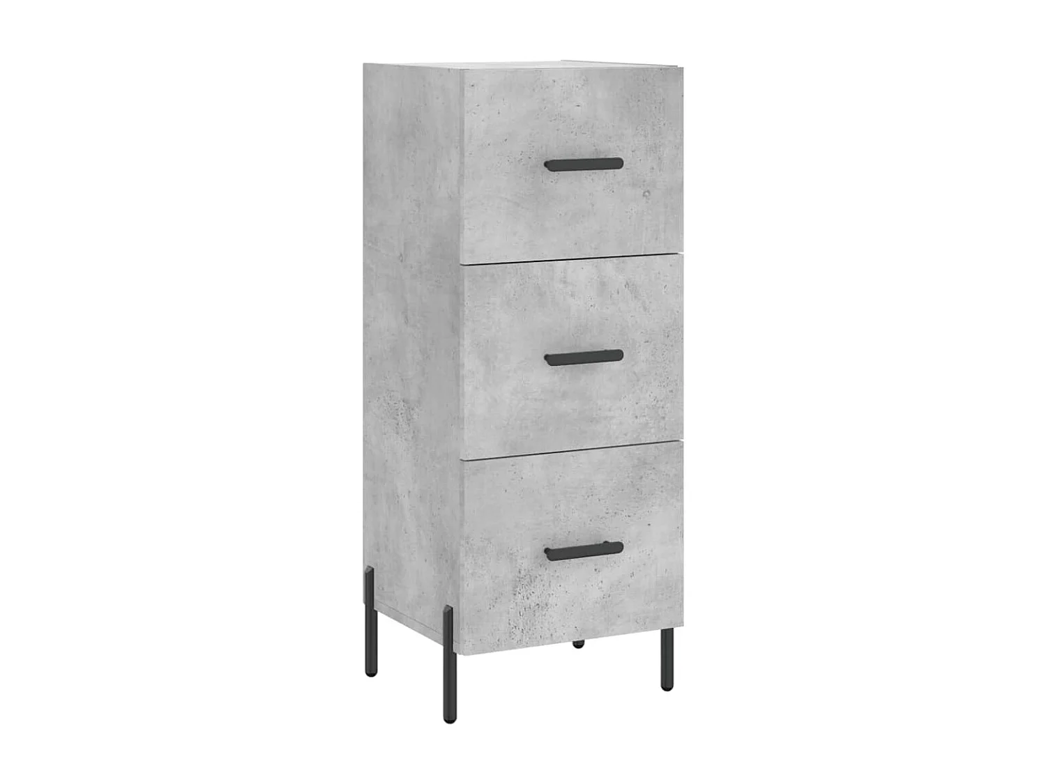 Aparador buffet cómoda mueble mueble de almacenamiento organizador cocina salón salón alto 34,5 x 34 x 180 cm madera contrachapada gris 02_0034324