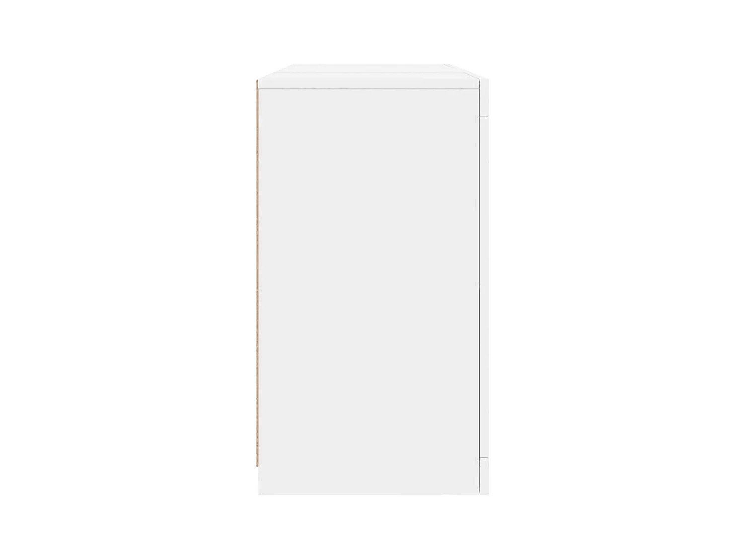 Aparador cómoda cómoda armario mueble organizador cocina salón salón con luces LED 123 x 37 x 67 cm blanco 02_0029827