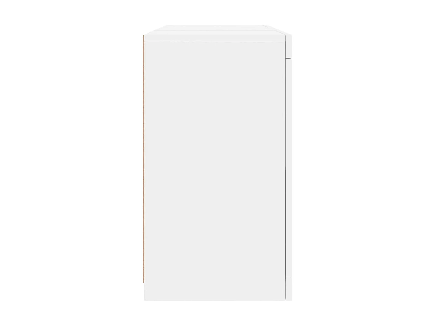 Credenza cassettiera armadio contenitore organizer cucina soggiorno soggiorno con luci a LED 123 x 37 x 67 cm Bianco 02_0029827