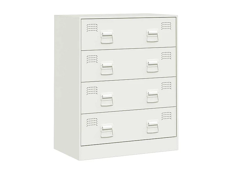 Aparador cómoda cómoda armario mueble organizador cocina salón salón 67 x 39 x 83 cm acero blanco 02_0030388
