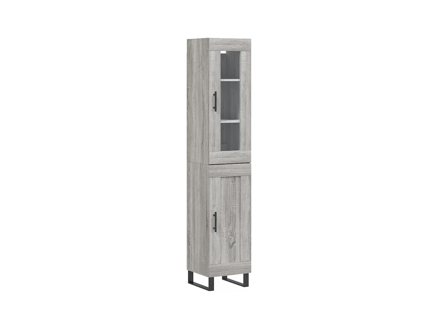 Aparador cómoda cómoda armario mueble organizador cocina salón salón alto Sonoma 34,5 x 34 x 180 cm madera contrachapada gris 02_0035351