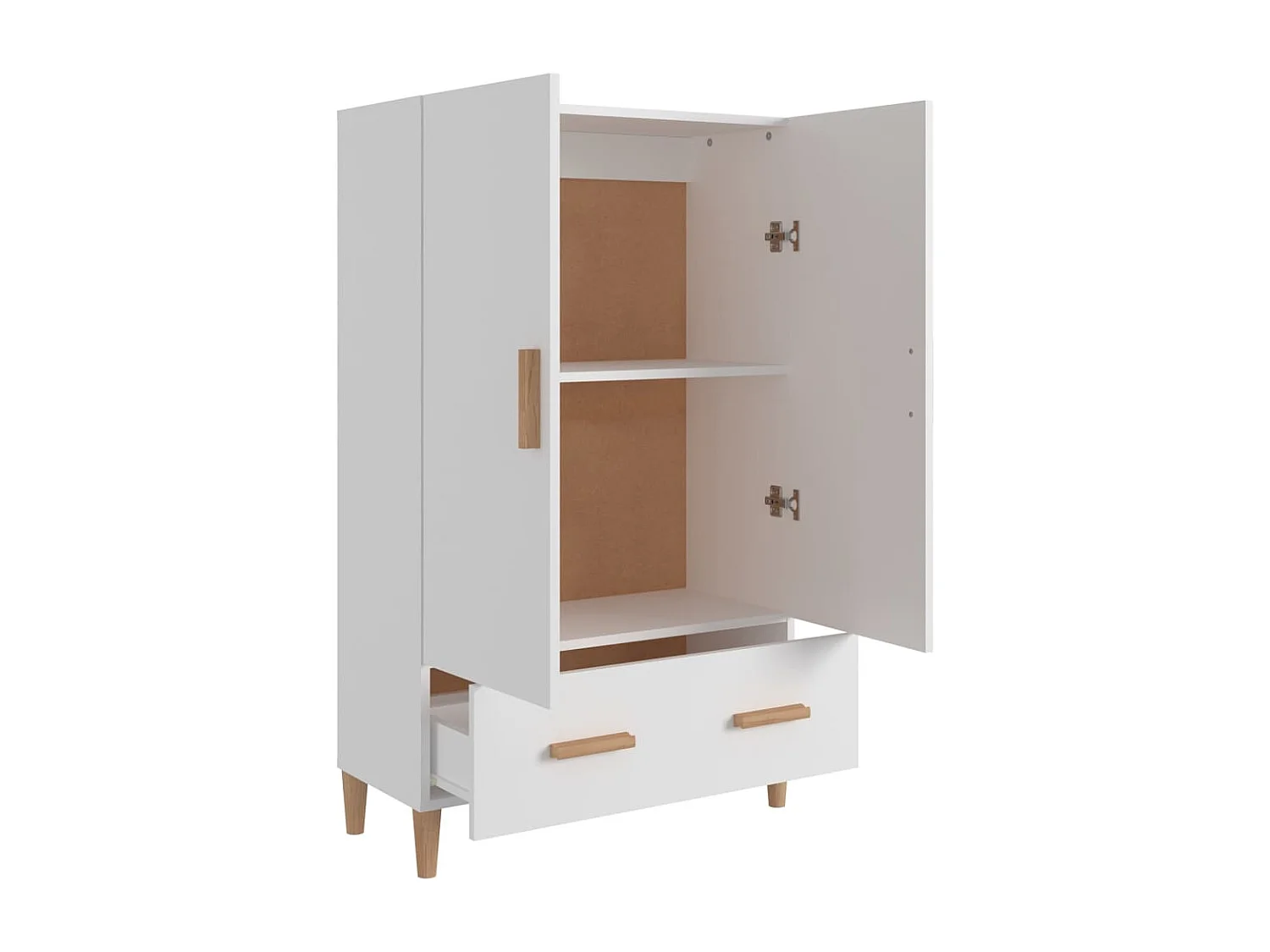 Aparador cômoda armário armário organizador cozinha sala sala 70 x 31 x 115 cm madeira trabalhada branco 02_0030479