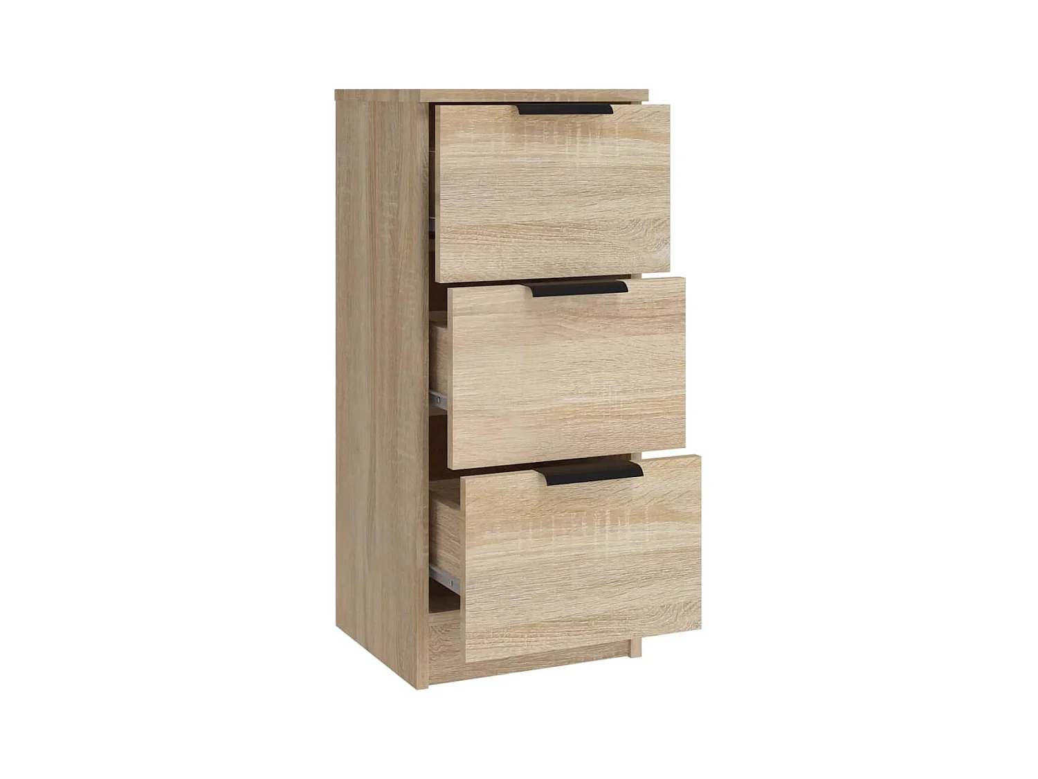 Credenza buffet cassettiera mobile contenitore organizer cucina soggiorno soggiorni 3 pz sonoma MDF marrone 02_0037107