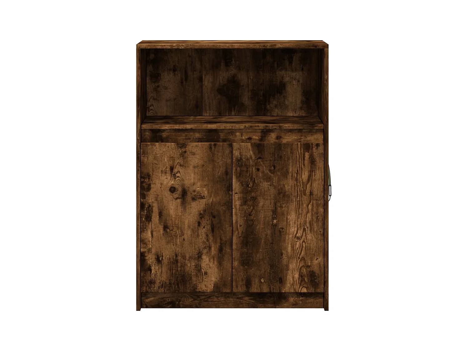 Aparador Aparador Cômoda Armário Unidade de armazenamento Organizador Cozinha Sala Sala de estar com LED 72 x 34 x 100 cm Madeira projetada Marrom 02_0029781