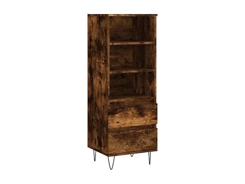 Credenza cassettiera cassettiera mobile contenitore organizer cucina soggiorno soggiorno alto 40 x 36 x 110 cm derivati ​​del legno marrone 02_0033354