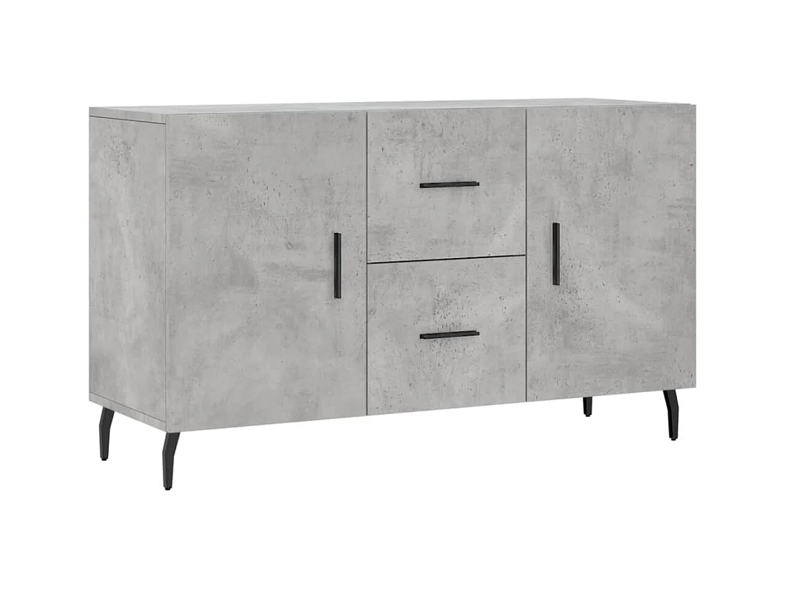 Aparador buffet cómoda mueble almacenaje organizador cocina salón salón 100 x 36 x 60 cm madera contrachapada gris 02_0031832