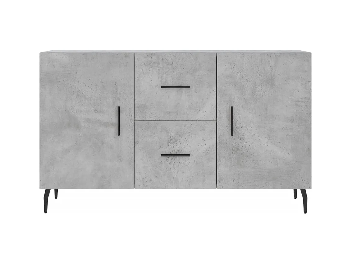 Aparador buffet cómoda mueble almacenaje organizador cocina salón salón 100 x 36 x 60 cm madera contrachapada gris 02_0031832