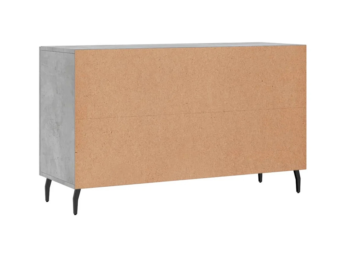 Aparador buffet cómoda mueble almacenaje organizador cocina salón salón 100 x 36 x 60 cm madera contrachapada gris 02_0031832