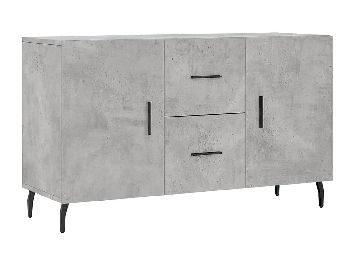 Aparador buffet cómoda mueble almacenaje organizador cocina salón salón 100 x 36 x 60 cm madera contrachapada gris 02_0031832