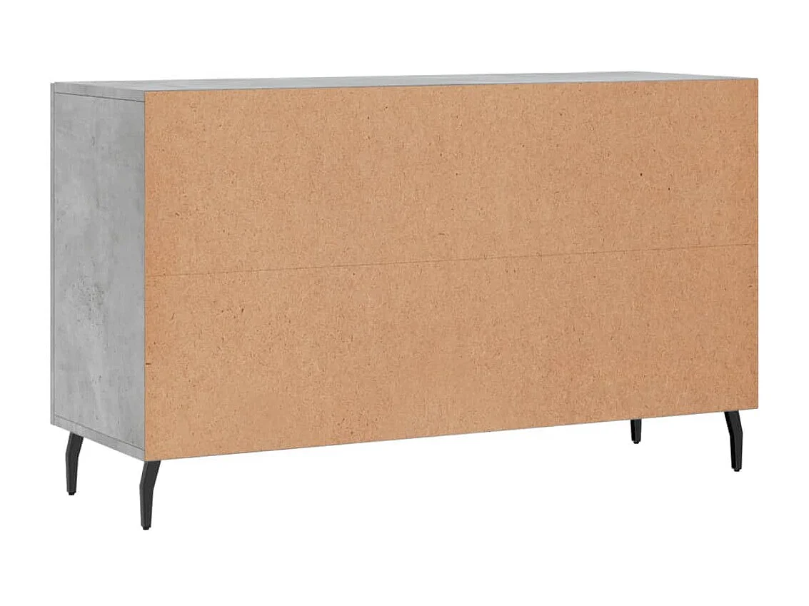 Aparador buffet cómoda mueble almacenaje organizador cocina salón salón 100 x 36 x 60 cm madera contrachapada gris 02_0031832