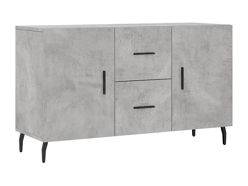 Aparador buffet cómoda mueble almacenaje organizador cocina salón salón 100 x 36 x 60 cm madera contrachapada gris 02_0031832