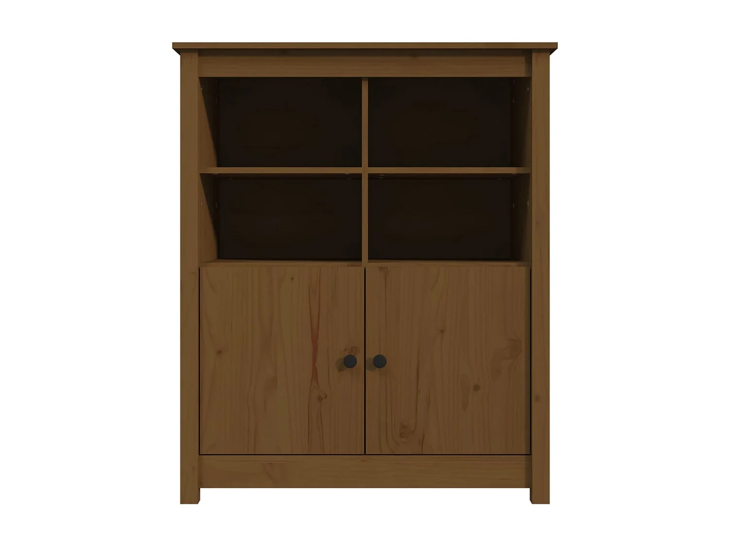 Aparador buffet cômoda armário organizador cozinha sala sala 83 x 41,5 x 100 cm madeira maciça de pinho marrom 02_0035766