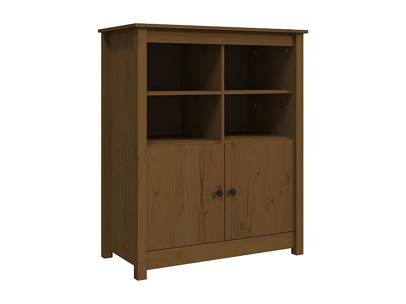 Aparador buffet cômoda armário organizador cozinha sala sala 83 x 41,5 x 100 cm madeira maciça de pinho marrom 02_0035766