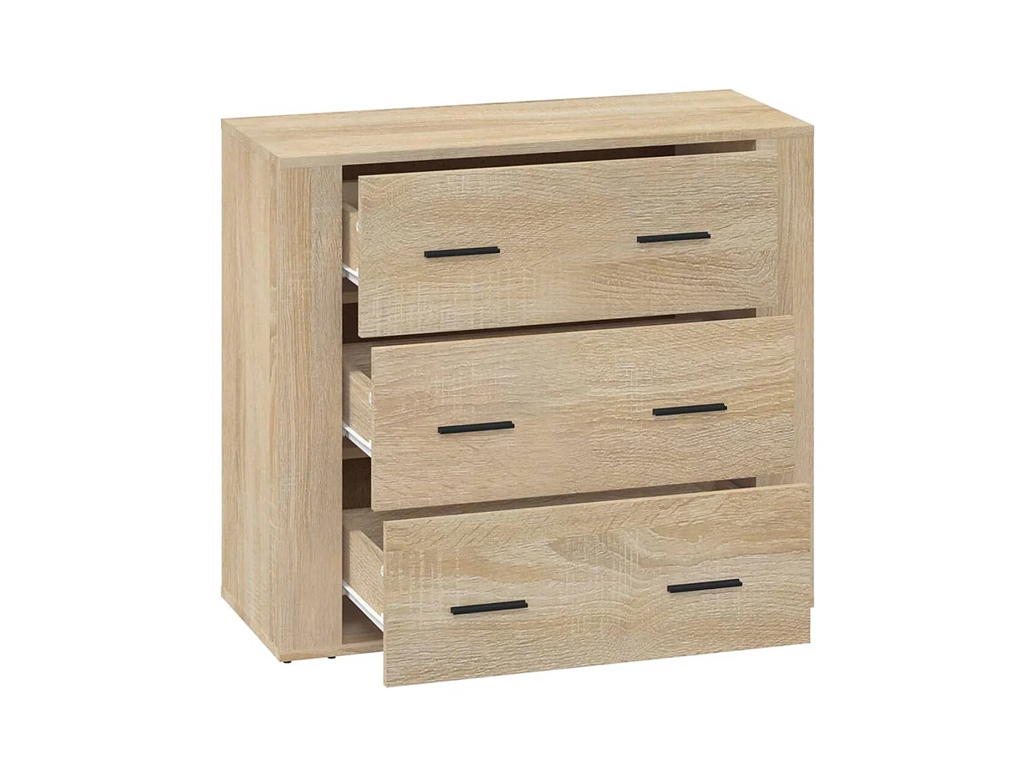 Aparador cómoda cómoda armario mueble organizador cocina salón salón Sonoma 80 x 33 x 70 cm madera contrachapada beige 02_0031717