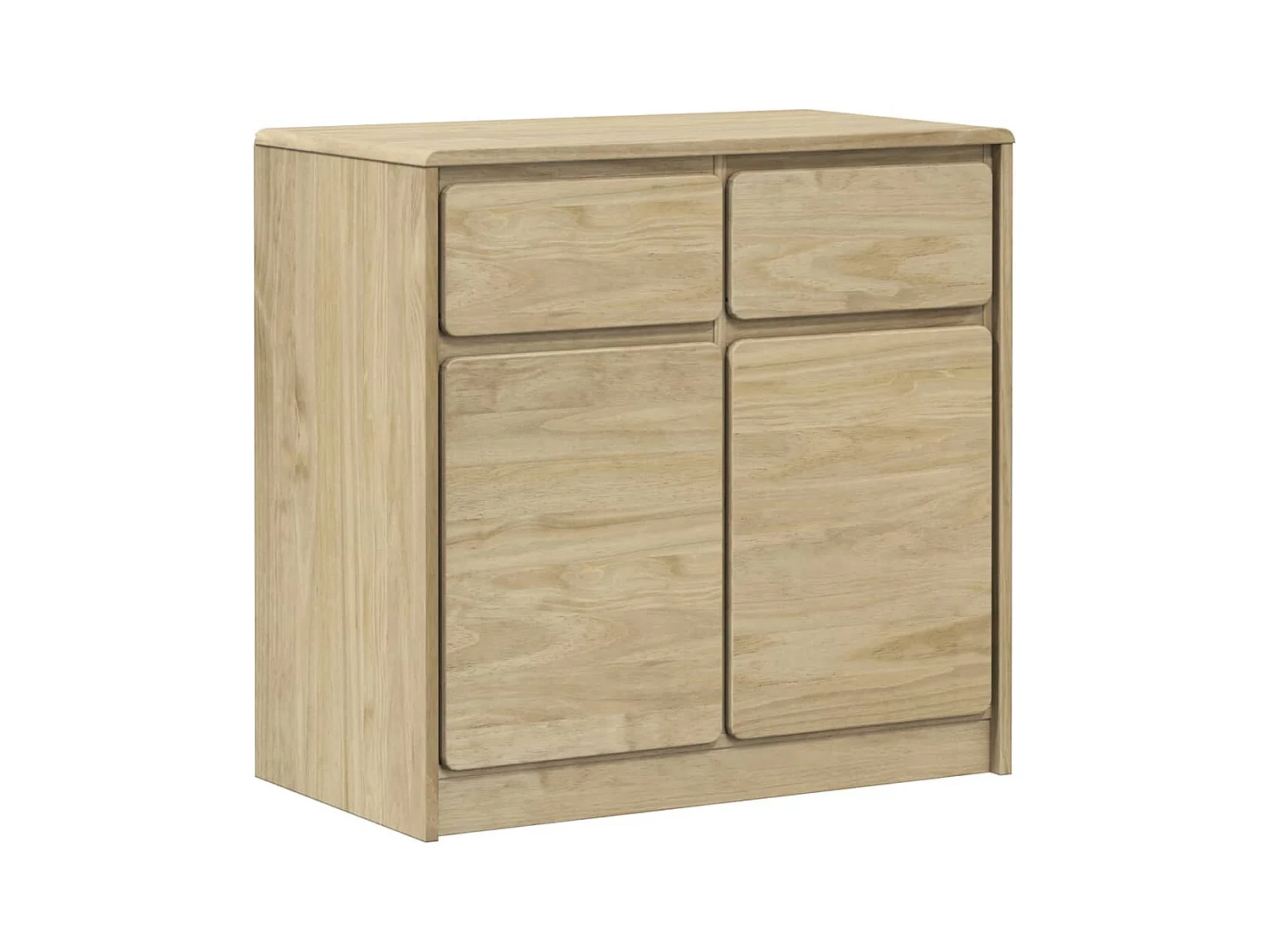 Aparador buffet cómoda mueble almacenaje organizador cocina salón salónAUDA 80 x 43 x 75,5 cm madera maciza de pino marrón 02_0036221