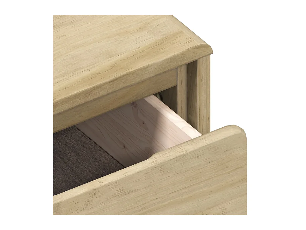 Aparador buffet cómoda mueble almacenaje organizador cocina salón salónAUDA 80 x 43 x 75,5 cm madera maciza de pino marrón 02_0036221