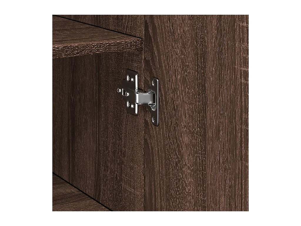 Credenza buffet cassettiera mobile contenitore organizer cucina soggiorno soggiorno alto 30 x 42,5 x 185 cm derivati ​​del legno marrone 02_0033574