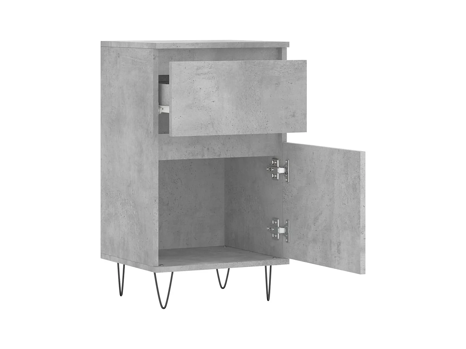 Credenza buffet cassettiera mobile contenitore organizer cucina soggiorno soggiorni set da 2 40 x 35 x 70 cm derivati ​​del legno grigio 02_0036847