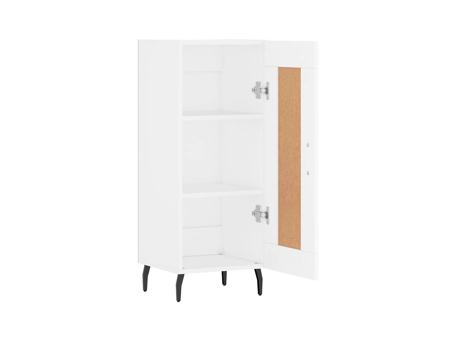 Credenza buffet cassettiera mobile contenitore organizer cucina soggiorno soggiorno 34,5 x 34 x 90 cm derivati ​​del legno bianco 02_0030242