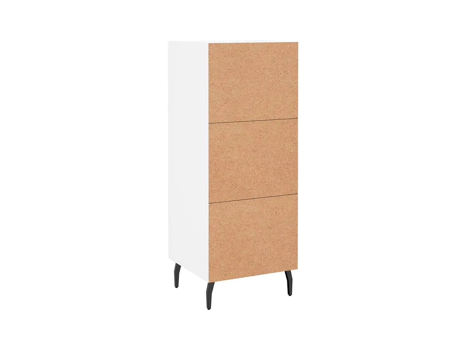 Credenza buffet cassettiera mobile contenitore organizer cucina soggiorno soggiorno 34,5 x 34 x 90 cm derivati ​​del legno bianco 02_0030242
