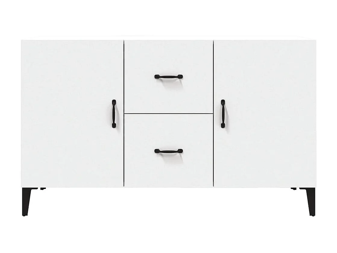 Aparador cômoda armário armário organizador cozinha sala sala 100 x 36 x 60 cm madeira trabalhada branco 02_0030167
