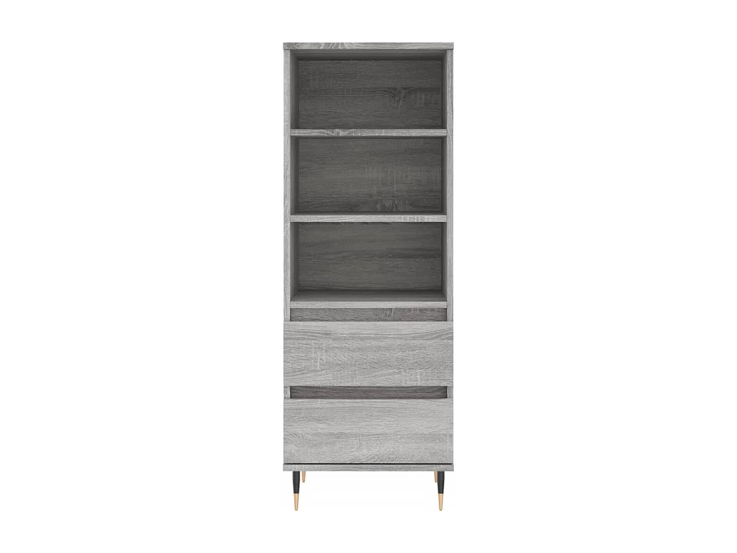 Credenza buffet cassettiera mobile contenitore organizer cucina soggiorno soggiorno alto Sonoma 40 x 36 x 110 cm pannelli compositi grigio 02_0035359