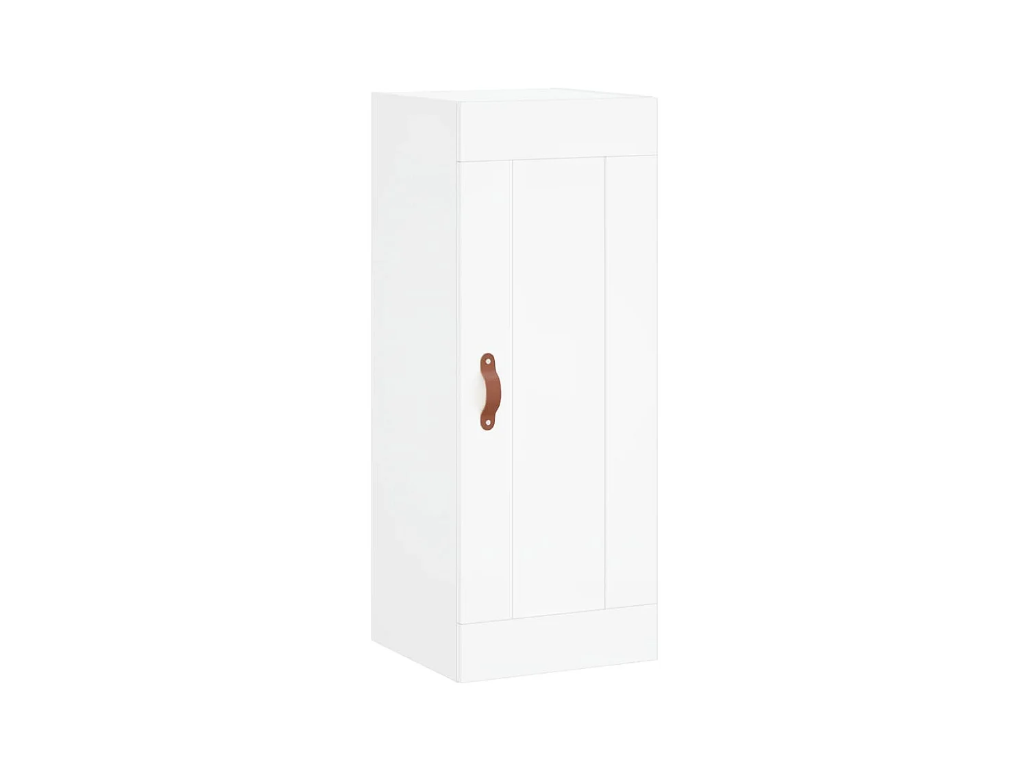 Aparador buffet cómoda armario mueble organizador cocina salón salón alto 34,5 x 34 x 180 cm madera contrachapada blanco 02_0032304