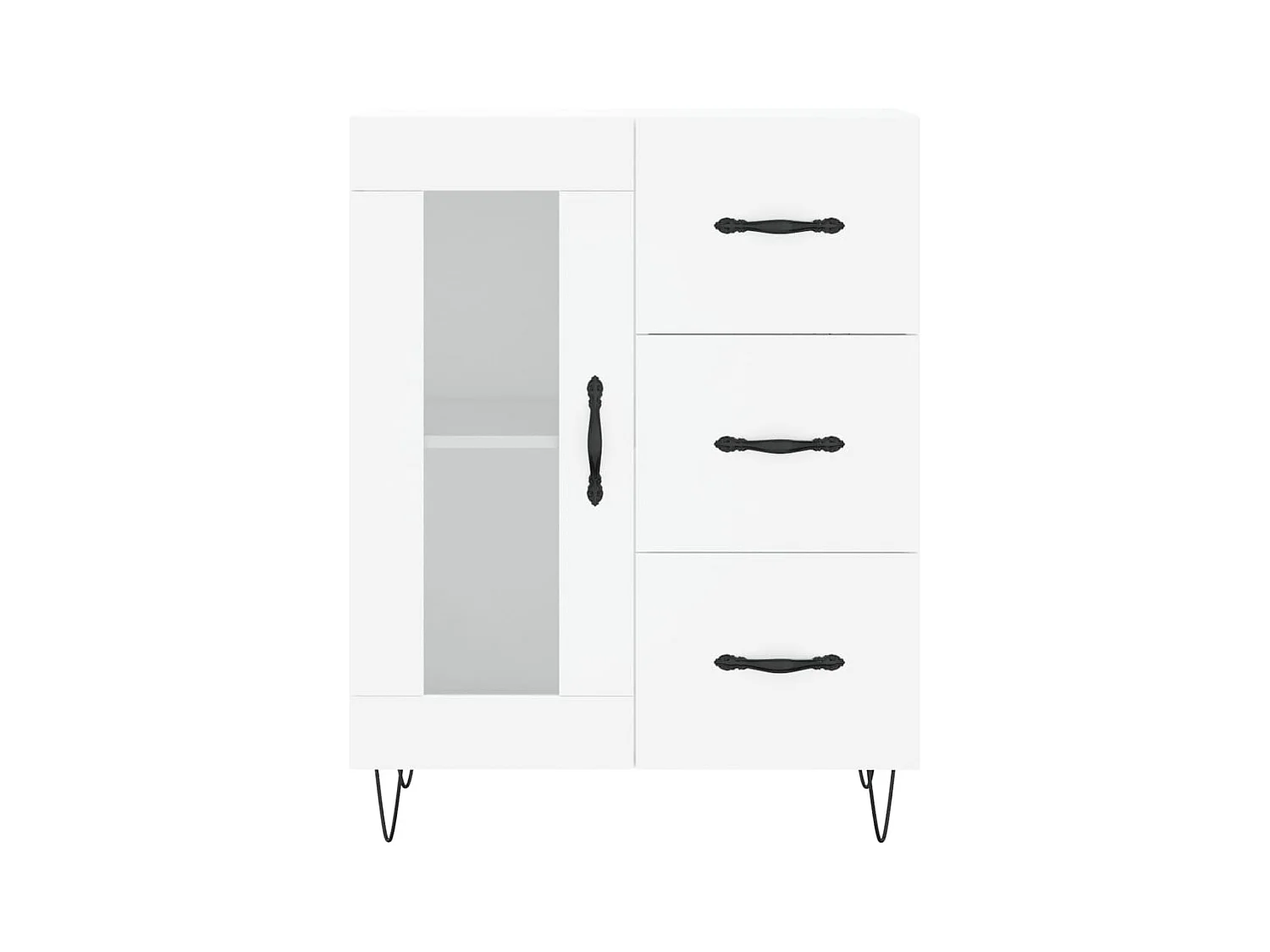 bahut commode armoire bois blanche 69.5 x 34 x 180 cm 02_0032622