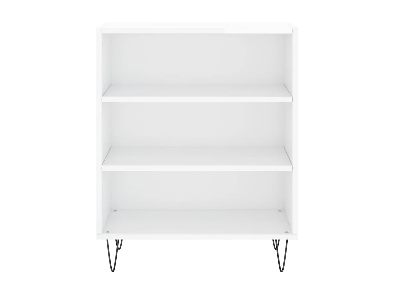 Aparador cômoda armário armário organizador cozinha sala brilhante 57 x 35 x 70 cm madeira trabalhada branco 02_0030648