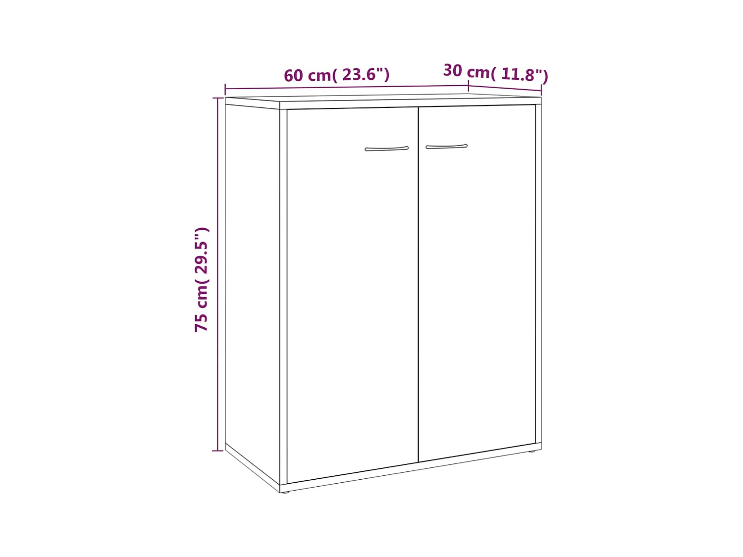 bahut commode armoire bois marron 60 x 30 x 75 cm 02_0030963