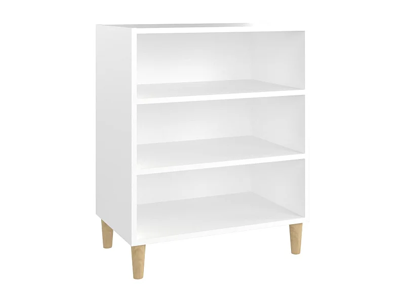 Aparador buffet cómoda armario unidad de almacenamiento organizador cocina salón salón 57 x 35 x 70 cm madera contrachapada blanca 02_0030322