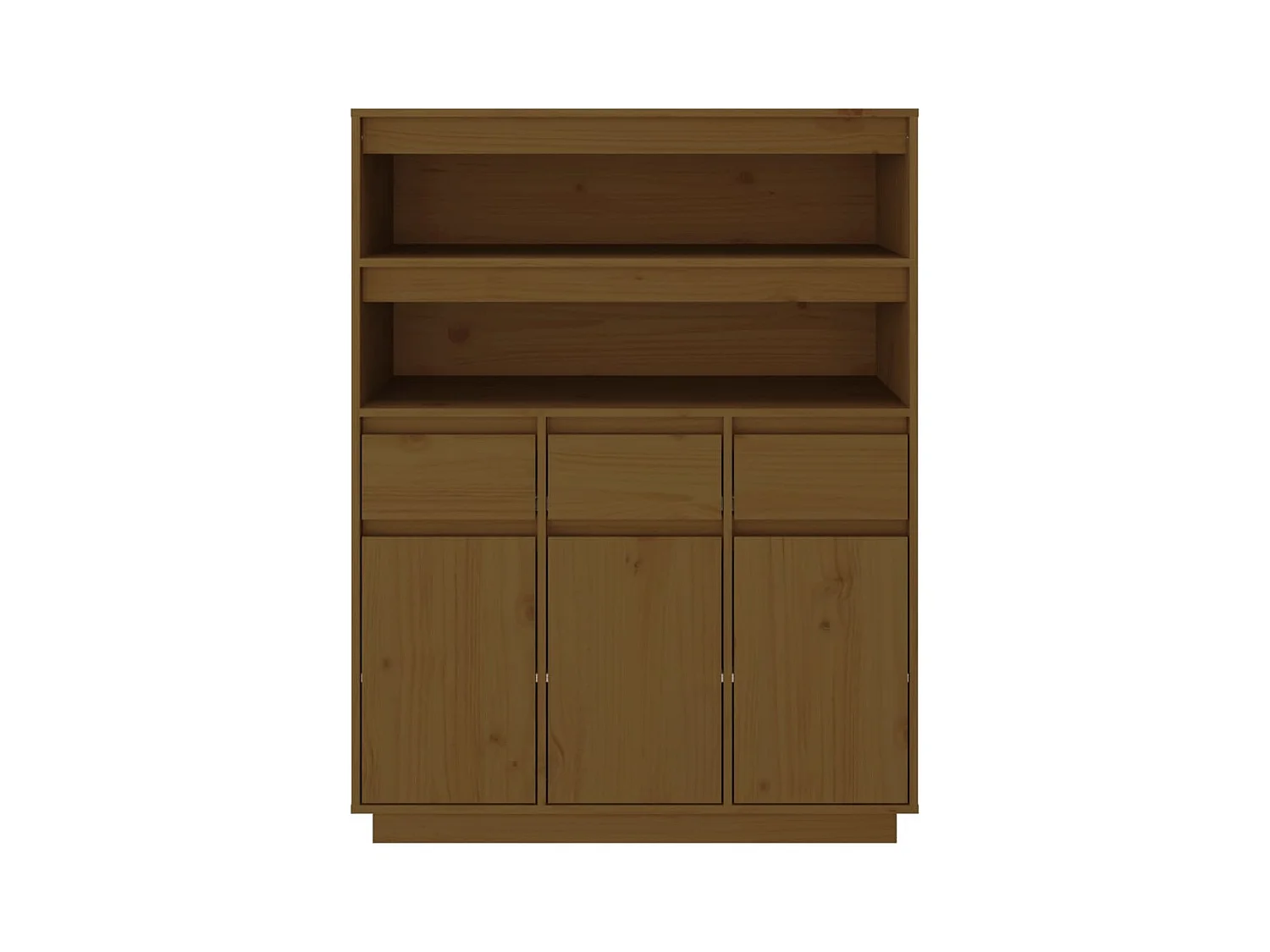 Credenza buffet cassettiera mobile contenitore organizer cucina soggiorno soggiorno alto 89 x 40 x 116,5 cm legno di pino massiccio marrone 02_0034760