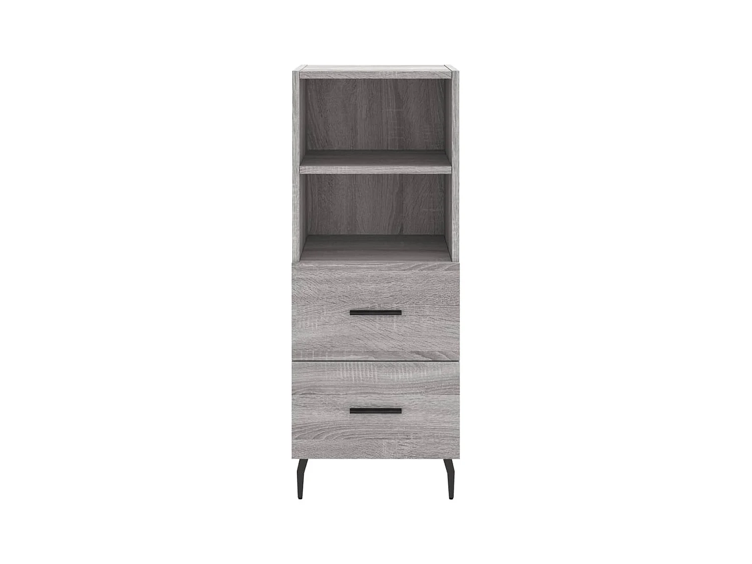 Aparador cómoda cómoda armario mueble organizador cocina salón salón alto Sonoma 34,5 x 34 x 180 cm madera contrachapada gris 02_0035288