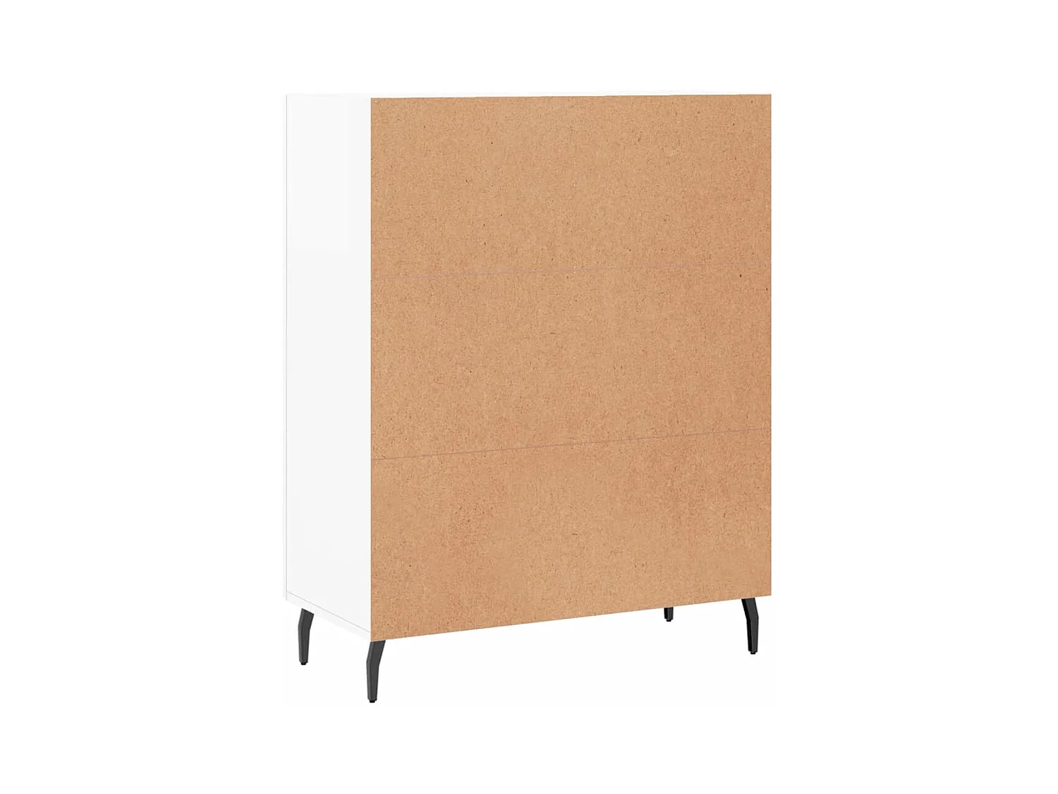 Aparador buffet cómoda mueble mueble de almacenaje organizador cocina salón brillante 69,5 x 34 x 90 cm madera contrachapada blanco 02_0030746