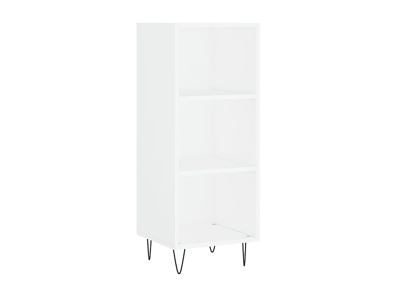 Aparador cómoda cómoda armario mueble organizador cocina salón salón 34,5 x 32,5 x 90 cm madera contrachapada blanco 02_0030237