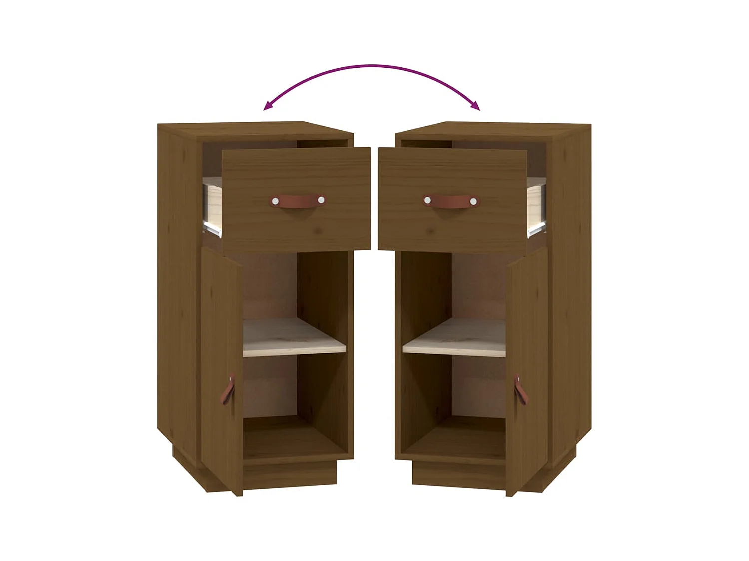 bahut commode armoire bois marron 34 x 40 x 75 cm 02_0035744