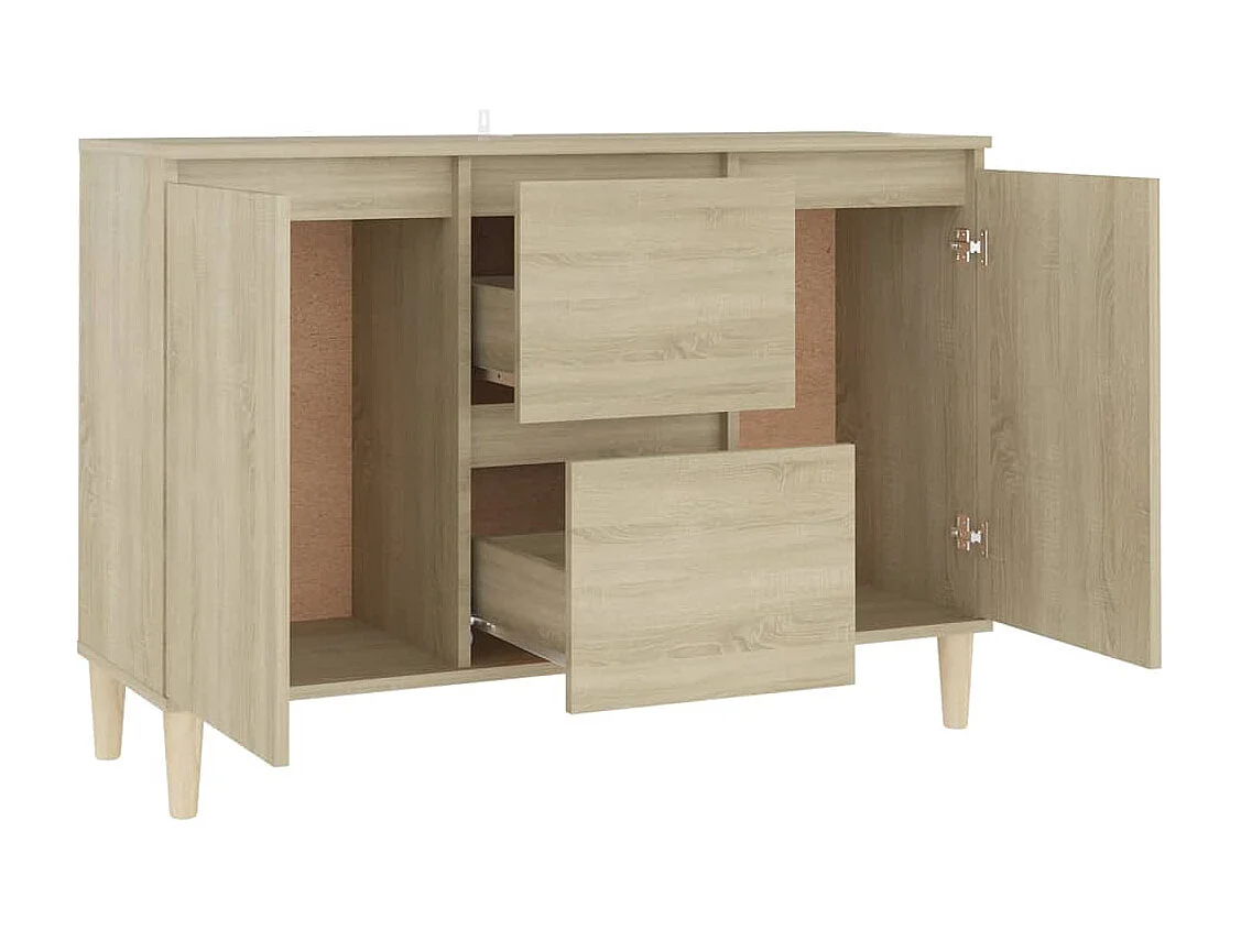 Credenza buffet cassettiera mobile contenitore organizer cucina soggiorno soggiorno Sonoma 101 x 35 x 70 cm derivati ​​del legno marrone 02_0031476
