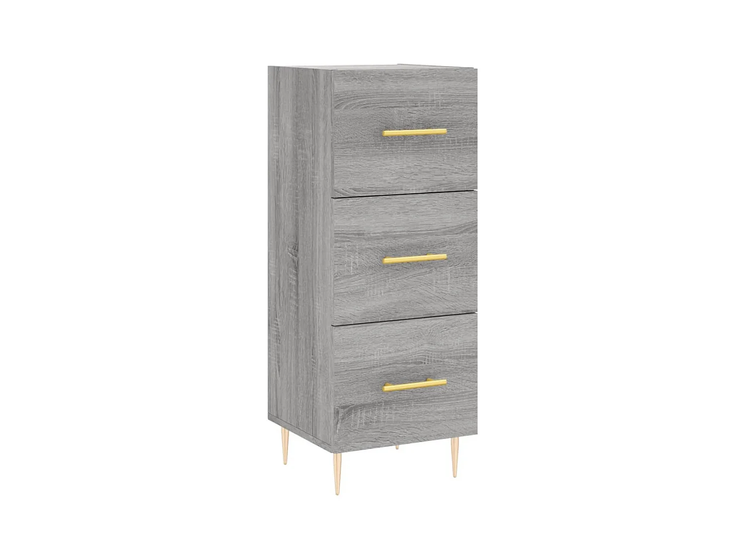 Aparador buffet cómoda armario unidad de almacenamiento organizador cocina salón salón Sonoma 34,5 x 34 x 90 cm madera contrachapada gris 02_0036321