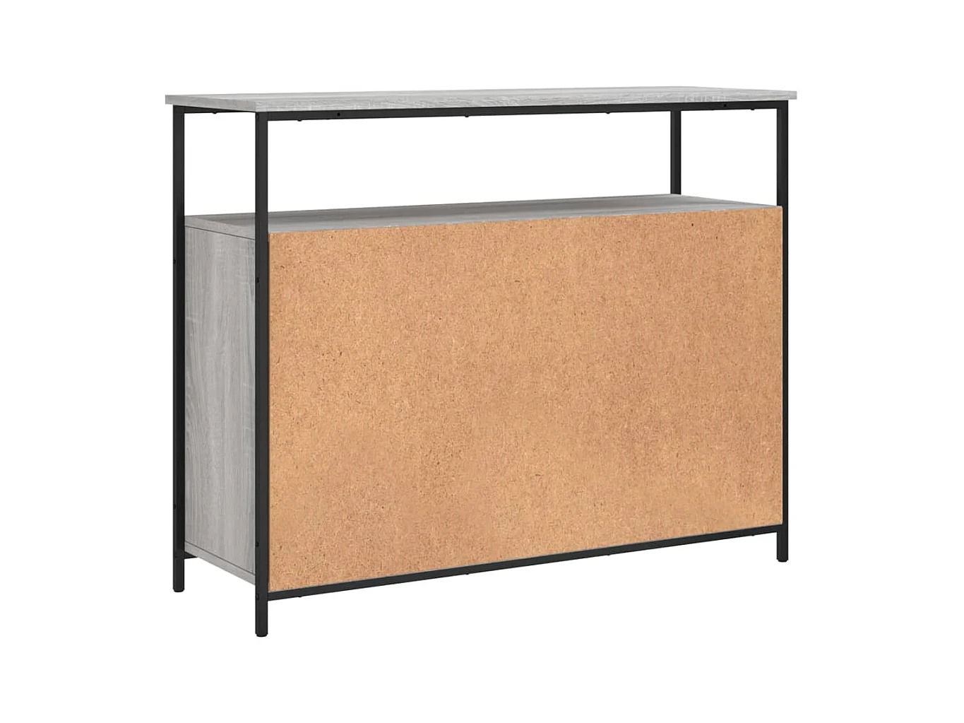 Credenza cassettiera cassettiera mobile contenitore organizer cucina soggiorno soggiorno Sonoma 100 x 35 x 80 cm derivati ​​del legno grigio 02_0036252