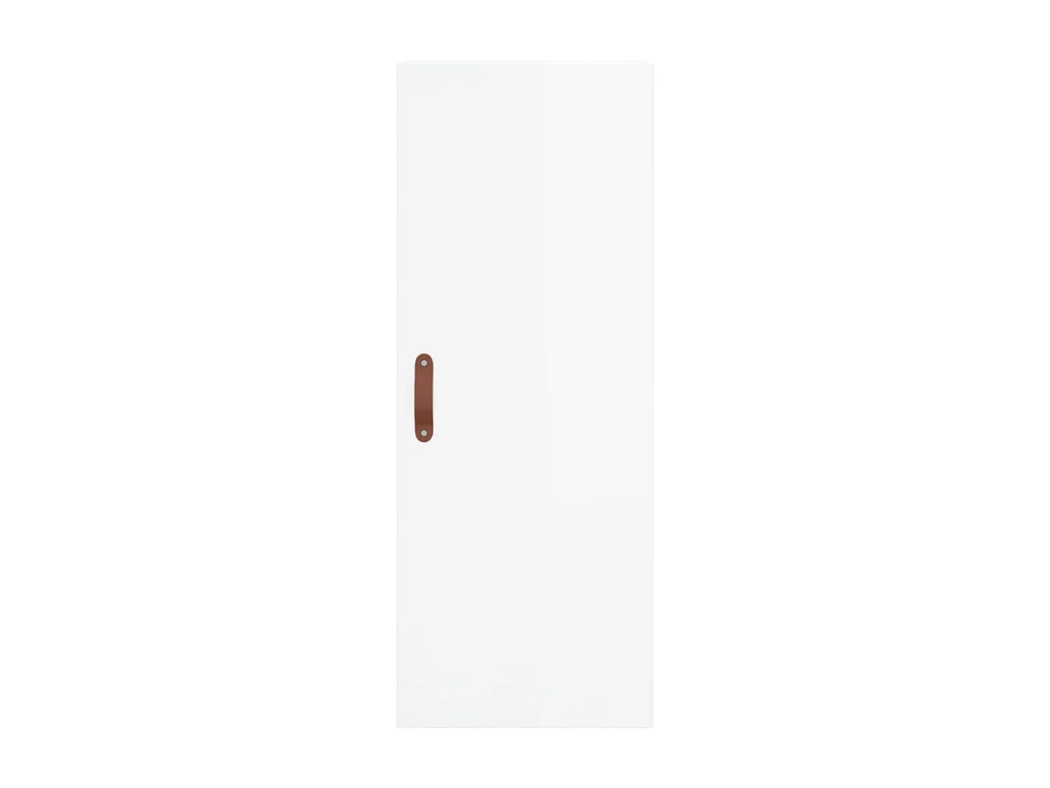 Aparador cómoda cómoda armario mueble organizador cocina salón salón alto brillo 34,5 x 34 x 180 cm madera contrachapada blanco 02_0032911