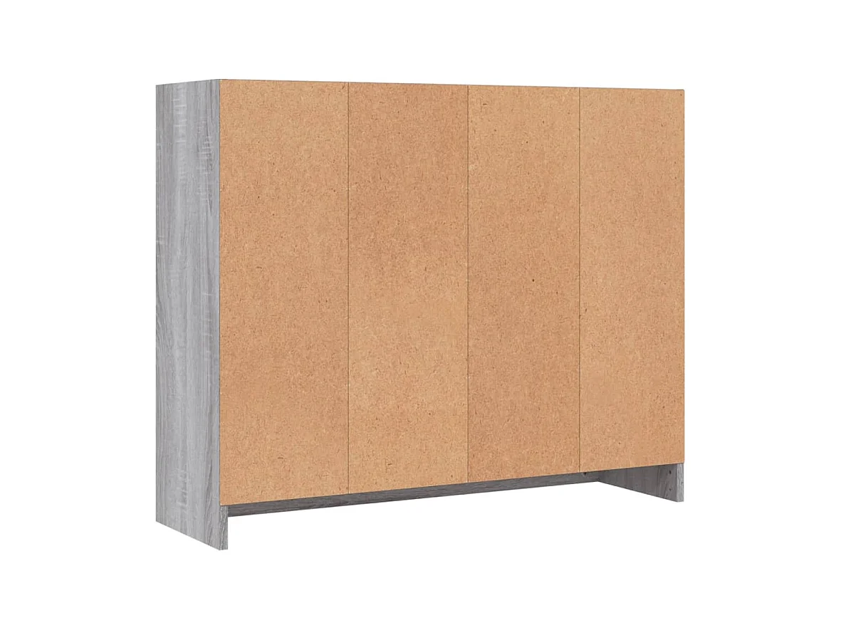 Aparador buffet cómoda armario unidad de almacenamiento organizador cocina salón salonsonoma 91 x 28 x 75 cm madera contrachapada gris 02_0036555