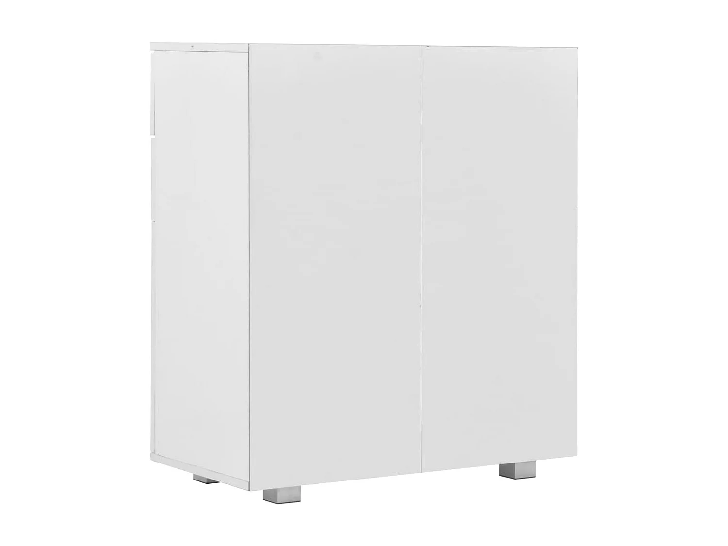 Credenza buffet cassettiera mobile contenitore organizer cucina soggiorno lucido 71 x 35 x 80 cm pannelli compositi bianco 02_0030767