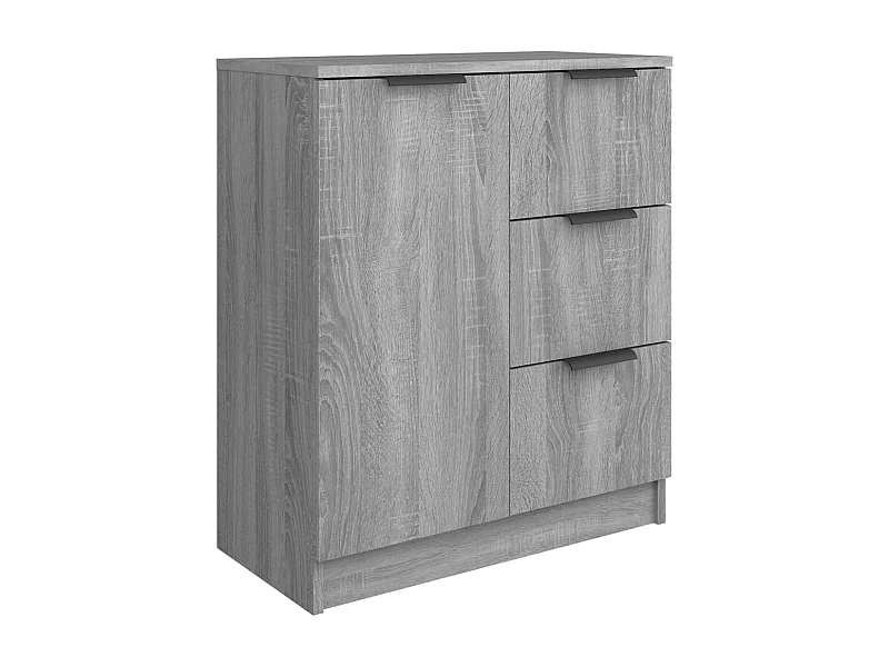 Aparador cómoda cómoda armario unidad de almacenamiento organizador cocina salón salonsonoma 60 x 30 x 70 cm madera contrachapada gris 02_0036379