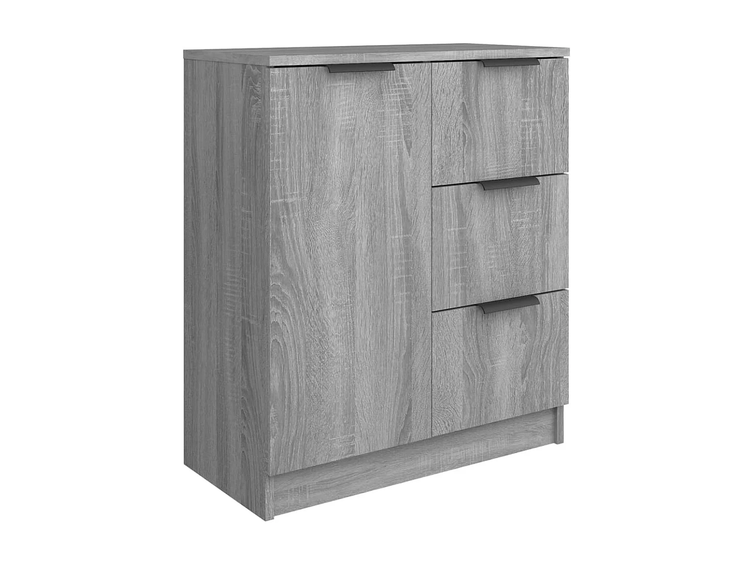 Credenza cassettiera cassettiera mobile contenitore organizer cucina soggiorno salonsonoma 60 x 30 x 70 cm derivati ​​del legno grigio 02_0036379