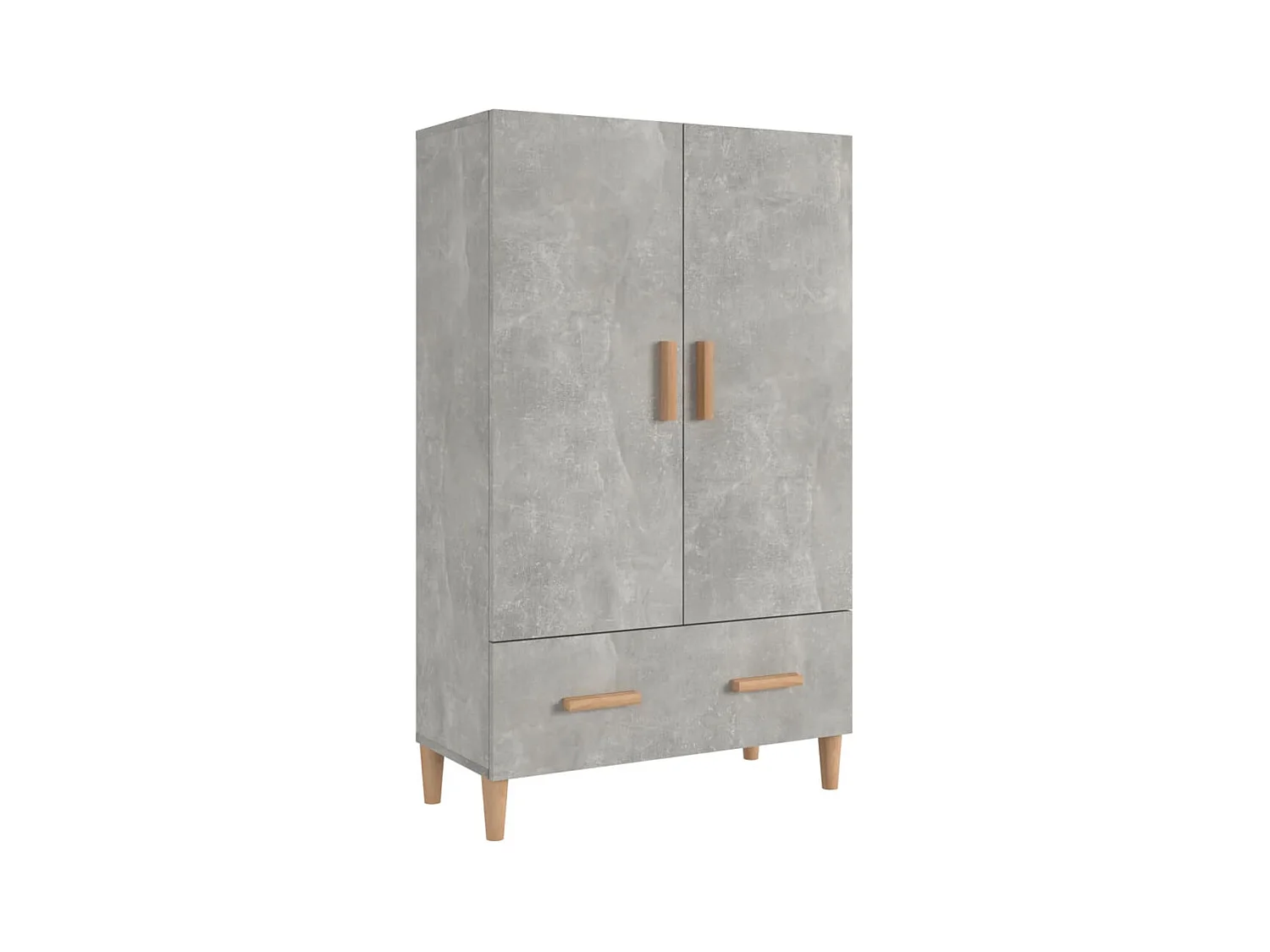 Aparador cômoda armário armário organizador cozinha sala sala alto 70 x 31 x 115 cm madeira trabalhada cinza 02_0034711