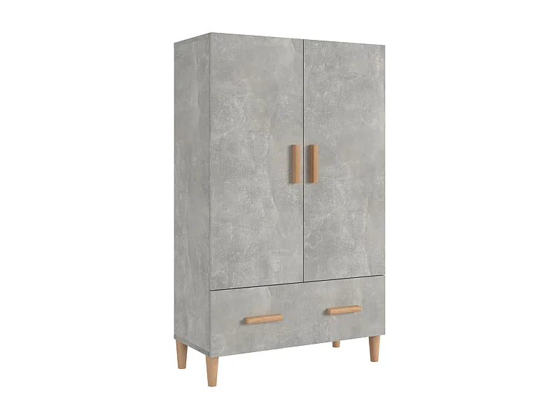 Credenza buffet cassettiera mobile contenitore organizer cucina soggiorno soggiorno alto 70 x 31 x 115 cm derivati ​​del legno grigio 02_0034711