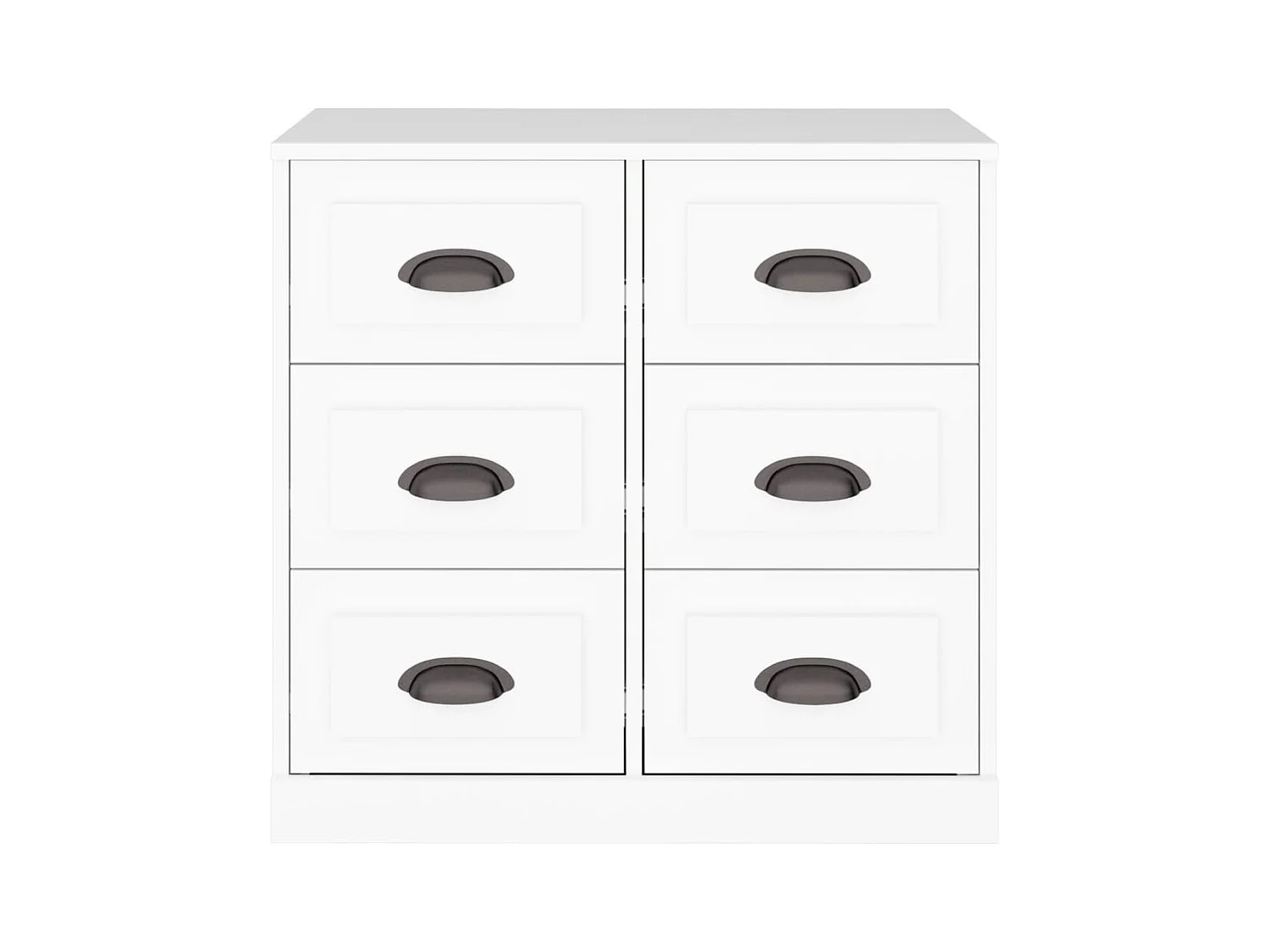 Credenza cassettiera cassettiera mobile contenitore organizer cucina soggiorno soggiorno 70 x 35,5 x 67,5 cm derivati ​​del legno bianco 02_0030488