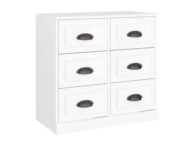 Credenza cassettiera cassettiera mobile contenitore organizer cucina soggiorno soggiorno 70 x 35,5 x 67,5 cm derivati ​​del legno bianco 02_0030488